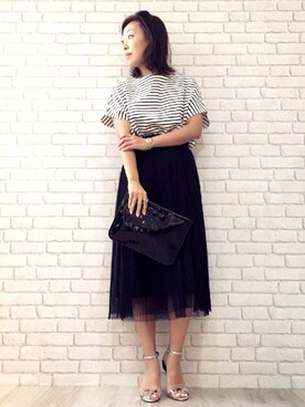 「STYLE DELI（スタイルデリ）のアイテム（シューズ）」を使った、STYELEDELIさん（レディース・165cm）の夏コーディネート