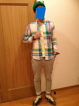 「アクティブ」｜「アイテム（ニットキャップ/ビーニー）」を使った、ゆーうさん（メンズ・170cm）の春コーディネート
