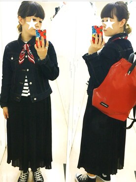 「CONVERSE（コンバース）のCONVERSE ALL STAR　ハイカットスニーカー（スニーカー）」を使った、☻YUUUKO☻さん（レディース・152cm）の春コーディネート