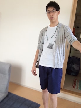 「ショートパンツ」｜加治原誠さん（メンズ・173cm）の春コーディネート