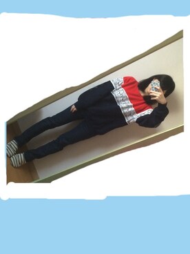 「JUNKO SHIMADA（ジュンコシマダ）のアイテム（その他トップス）」を使った、rさん（レディース・155cm）の秋コーディネート