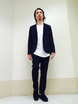 「モルガンオム」｜「アイテム（ジャケット/アウター）」を使った、UDAさん（メンズ・165cm）の春コーディネート