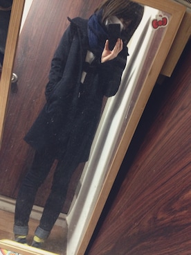「風邪っぴき」｜「アイテム（その他アウター）」を使った、chakさん（レディース・164cm）の秋コーディネート