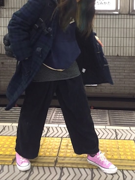「CODEのアイテム」を使った、こじちゃんさん（レディース・150cm）の冬コーディネート