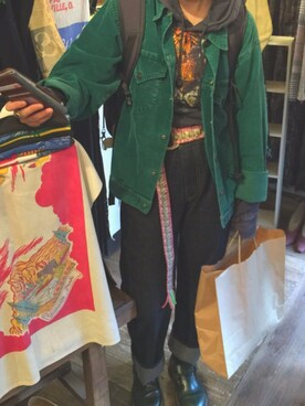 「Levi's（リーバイス）のアイテム（その他アウター）」を使った、こじちゃんさん（レディース・150cm）の冬コーディネート
