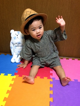 「MAISON DE REEFUR（メゾンドリーファー）のアイテム（雑貨/ホビー）」を使った、Ruiさん（キッズ・80cm）の夏コーディネート