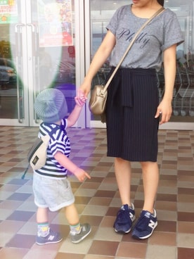 「URBAN RESEARCH（アーバンリサーチ）のアイテム（パンツ）」を使った、Ruiさん（キッズ・80cm）の秋コーディネート