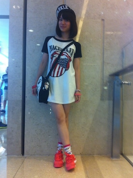 「American style」｜Ceciさん（レディース・156cm）の秋コーディネート