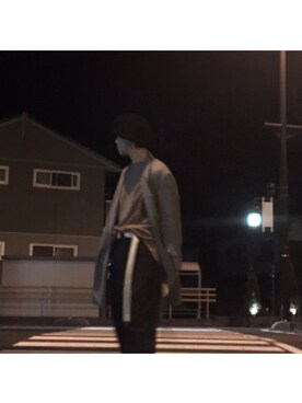 「neonsign」｜「アイテム（チェスターコート）」を使った、おりかつおさん（メンズ・176cm）の秋コーディネート