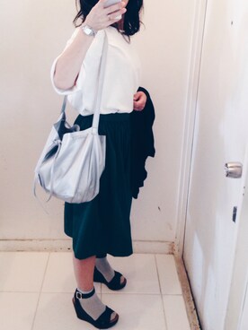「アイテム（ピアス（片耳用））」を使った、yukino_yucchinoさん（レディース・151cm）の春コーディネート