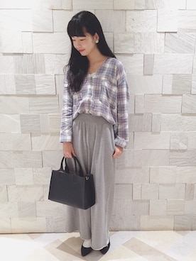 「Another Edition」｜「アイテム（パンプス）」を使った、るこ。さん（レディース・170cm）の秋コーディネート