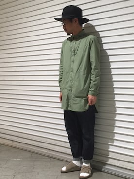 「RAGEBLUE（レイジブルー）のアイテム（帽子）」を使った、ごんさん（メンズ・166cm）の春コーディネート