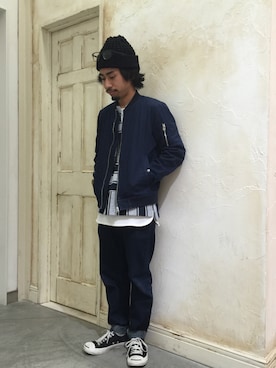 「HIGHLAND 2000（ハイランドトゥーサウザンド）のアイテム」を使った、ごんさん（メンズ・166cm）の冬コーディネート