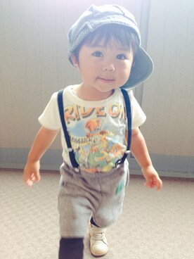 「スエット」｜soharuさん（キッズ・80cm）の夏コーディネート