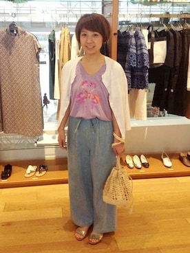 丸山さん（レディース・160cm）の春コーディネート