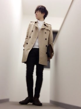「STUDIOUS（ステュディオス）のアイテム（シューズ）」を使った、Ryoさん（メンズ・168cm）の秋コーディネート