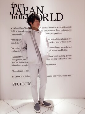 「LAD MUSICIAN（ラッドミュージシャン）のアイテム（ブルゾン）」を使った、Ryoさん（メンズ・168cm）の冬コーディネート