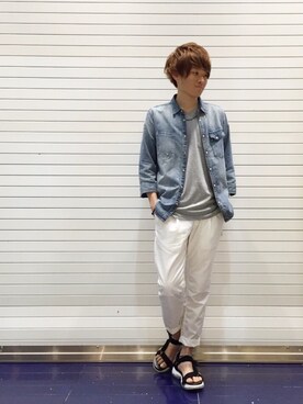 「PADRONE（パドローネ）のアイテム」を使った、Ryoさん（メンズ・168cm）の夏コーディネート