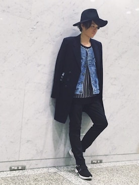 「SHAREEF（シャリーフ）のアイテム（ジャケット/アウター）」を使った、Ryoさん（メンズ・168cm）の秋コーディネート