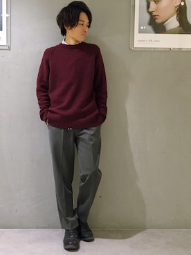 「soe（ソーイ）のアイテム」を使った、Ryoさん（メンズ・168cm）の秋コーディネート