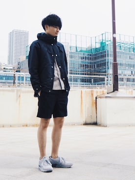 「アイテム（バングル/リストバンド）」を使った、Ryoさん（メンズ・168cm・20代）の春コーディネート