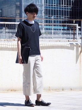 「アイテム（バングル/リストバンド）」を使った、Ryoさん（メンズ・168cm・20代）の春コーディネート