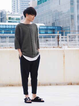 「アイテム（バングル/リストバンド）」を使った、Ryoさん（メンズ・168cm・20代）の春コーディネート