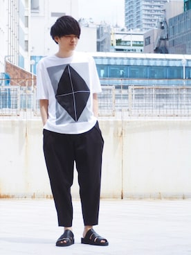 「アイテム（バングル/リストバンド）」を使った、Ryoさん（メンズ・168cm・20代）の春コーディネート