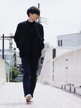 「アイテム（MA-1）」を使った、Ryoさん（メンズ・168cm・20代）の夏コーディネート