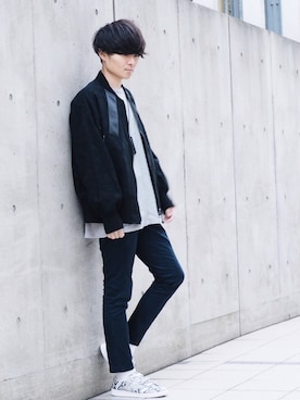 「SHAREEF（シャリーフ）のアイテム（ジャケット/アウター）」を使った、Ryoさん（メンズ・168cm）の秋コーディネート