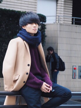 「STUDIOUS（ステュディオス）のアイテム（ジャケット/アウター）」を使った、Ryoさん（メンズ・168cm）の秋コーディネート