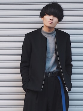 「STUDIOUS（ステュディオス）のアイテム（ジャケット/アウター）」を使った、Ryoさん（メンズ・168cm）の秋コーディネート