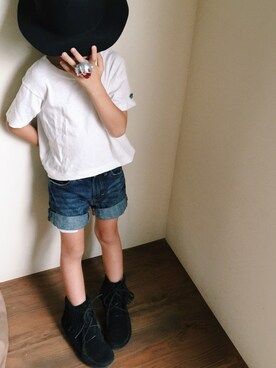 「アイテム（ブーツ）」を使った、Amatonさん（キッズ・110cm）の夏コーディネート