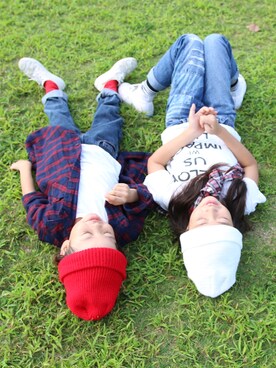 「UNITED ARROWS（ユナイテッドアローズ）のアイテム」を使った、Amatonさん（キッズ・110cm）の秋コーディネート