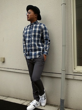 「GDC（ジーディーシー）のアイテム」を使った、GDC LOGISTICS－SHOHEIさん（メンズ・178cm）の春コーディネート