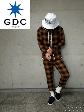 「GDC（ジーディーシー）のアイテム」を使った、GDC LOGISTICS－SHOHEIさん（メンズ・178cm）の春コーディネート