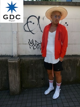 「hat」｜「アイテム（サンダル）」を使った、GDC LOGISTICS－SHOHEIさん（メンズ・178cm）の春コーディネート