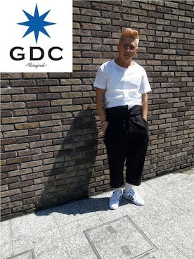 「GDC（ジーディーシー）のアイテム」を使った、GDC LOGISTICS－SHOHEIさん（メンズ・178cm）の春コーディネート