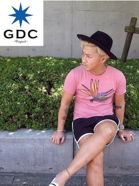 「hat」｜GDC LOGISTICS－SHOHEIさん（メンズ・178cm）の夏コーディネート