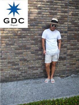 「GDC（ジーディーシー）のアイテム」を使った、GDC LOGISTICS－SHOHEIさん（メンズ・178cm）の夏コーディネート