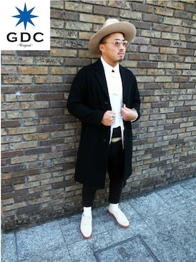 「GDC（ジーディーシー）のアイテム（ジャケット/アウター）」を使った、GDC LOGISTICS－SHOHEIさん（メンズ・178cm）の冬コーディネート