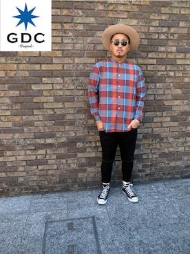 「hat」｜GDC LOGISTICS－SHOHEIさん（メンズ・178cm）の冬コーディネート