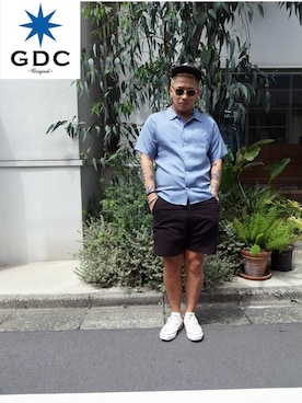 「GDC（ジーディーシー）のアイテム」を使った、GDC LOGISTICS－SHOHEIさん（メンズ・178cm）の春コーディネート