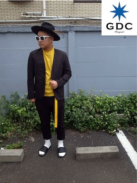 「GDC（ジーディーシー）のアイテム（ジャケット/アウター）」を使った、GDC LOGISTICS－SHOHEIさん（メンズ・178cm）の夏コーディネート