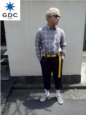 「GDC（ジーディーシー）のアイテム」を使った、GDC LOGISTICS－SHOHEIさん（メンズ・178cm）の夏コーディネート