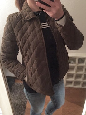 「Eddie Bauer（エディーバウアー）のアイテム（ダウンジャケット/コート）」を使った、ASKAさん（レディース・163cm）の秋コーディネート