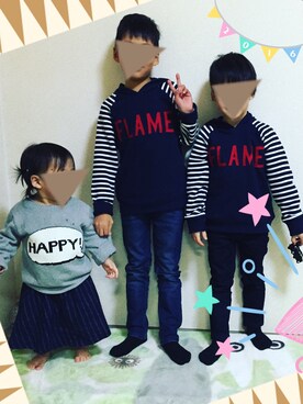 uki&naruさん(キッズ・80cm)の冬コーディネート