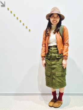 WAKAYAMAさん（レディース・154cm）の秋コーディネート