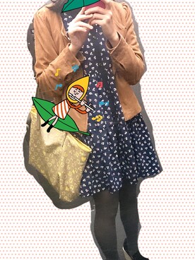 「NICE CLAUP（ナイスクラップ）のアイテム（ナイロンジャケット）」を使った、yuipon🐭さん（レディース・159cm）の春コーディネート