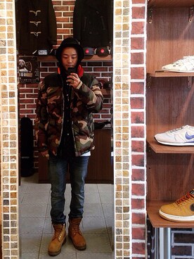 「Chrome Hearts」｜「アイテム（ダウンジャケット/コート）」を使った、fashionkillaさん（メンズ・172cm）の冬コーディネート